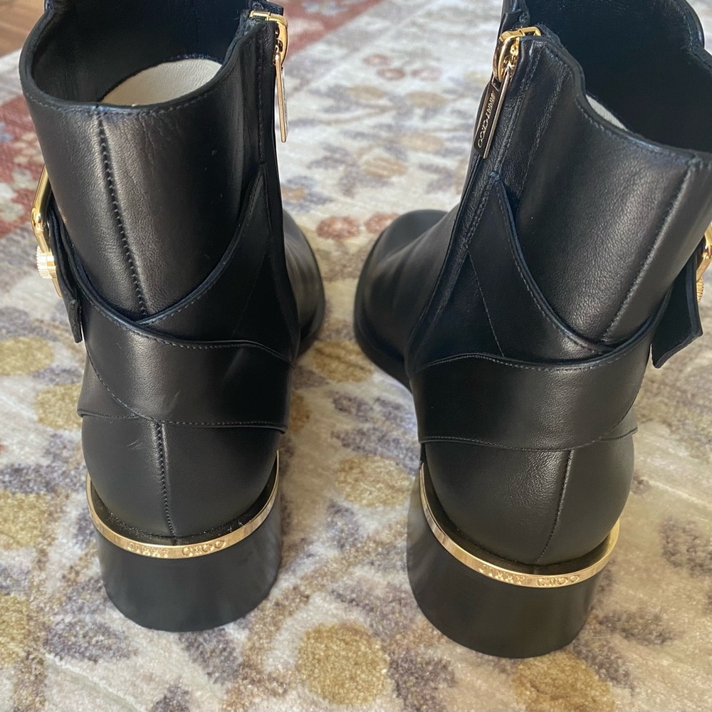 Jimmy Choo Black Clarice Boot Size 37 Original Pr… - image 8
